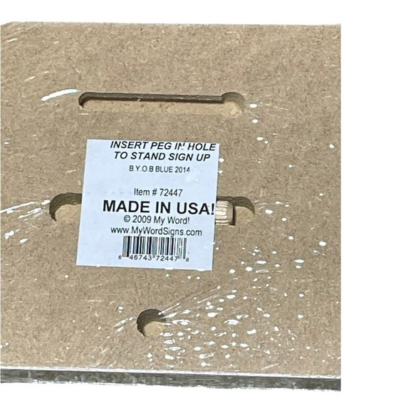 Party Tonight 2 AM My Crib B.Y.O.B. Nursery Wall Decor Sign - Picture 4 of 4